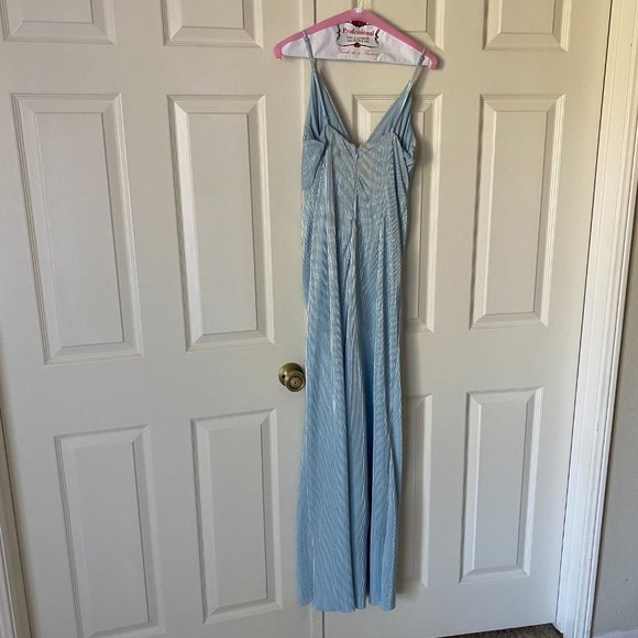 Aidan by Aidan Mattox Pleated Gown - Picture 5 of 6